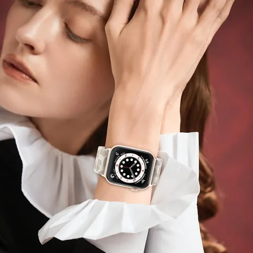 Miniatura 8 de Delidigi Correas elásticas compatibles para Apple Watch de 40 mm, 38 mm, 41 mm, 42 mm, 44 mm, 45 mm, 46 mm, 49 mm, correas de nailon trenzadas