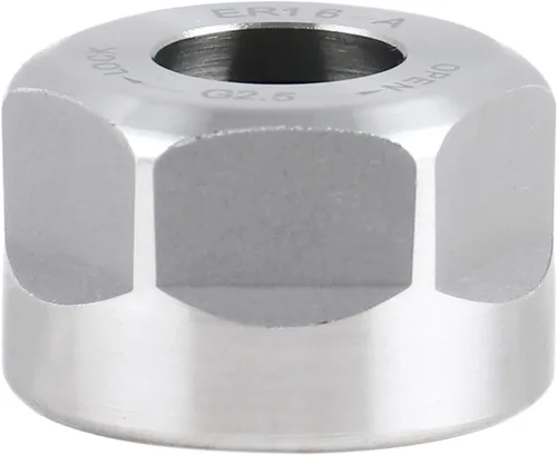 Miniatura 2 de Accusize Industrial Tools Tuerca hexagonal ER16-A, equilibrada a 18,000 RPM en G2.5, ER16-ANUT M22×1.5, Balanced to 18,000 RPM, HRC 50-52, Alloy