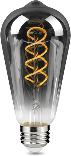 Miniatura 17 de ST64 Bombillas LED E26 Vintage Edison, vidrio ámbar claro, regulable, 4 W (equivalente a 40 W) 300 lúmenes, 2500 K blanco cálido, diseño de ámbar