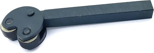 Miniatura 3 de Buyohlic Herramienta de moleteado de cabeza de pivote Patrón métrico de diamante 1/2" vástago cuadrado mediano