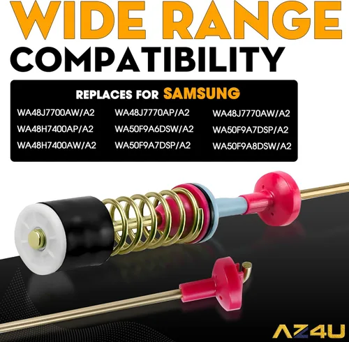 Miniatura 4 de El conjunto del amortiguador de varilla de suspensión de 4 piezas reemplaza DC97-05280S para Samsung WA48J7700AW/A2 WA48H7400AP/A2 WA48H7400AW/A2