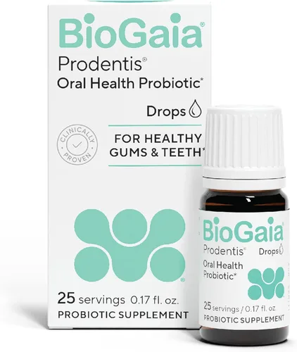 BioGaia Prodentis | Gotas Probióticas Dentales | Promueve Encías y Dientes Saludables | Defiende Contra Problemas Dentales | Repone el Microbioma