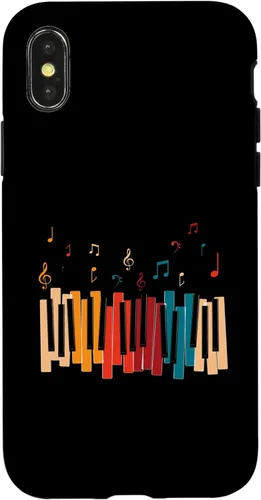 Miniatura 5 de iPhone 11 Pro Notas de Música Teclado Colorido Piano Case