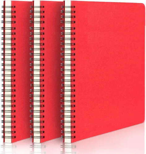 Miniatura 13 de EUSOAR - Cuaderno con espiral rayado, tamaño A5, paquete de 24 de 5.5" x 8.3", 120 páginas, cuaderno universitario con rayas, cuaderno de viaje