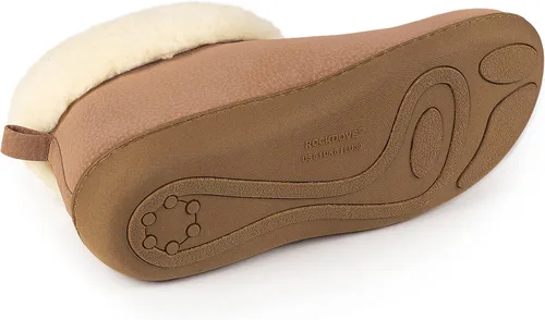 Miniatura 5 de RockDove Pantuflas tipo botín Sierra de piel sintética para mujer