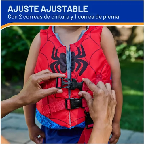 Miniatura 2 de SwimWays Marvel Swim Trainer Life Jacket, US Coast Guard Approved Life Vest Kids Swim Vest, Pool Floats & Life Jackets for Kids 33-55 lbs, Spidey