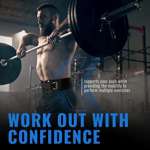 Miniatura 7 de Cinturón para levantamiento de pesas Fire Team Fit, para hombres y mujeres, de 6 pulgadas, soporte de espalda para fisicoculturismo y fitness, ideal