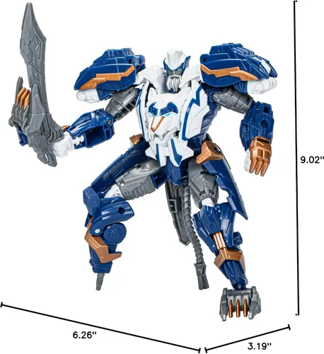Miniatura 17 de Transformers Legacy United Voyager Class Prime Universe Thundertron, figura de acción de conversión de 7 pulgadas, 8+