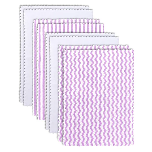 Miniatura 18 de Paquete de 8 paños para eructos súper suaves para bebé, paños para bebé, ultra absorbentes, grandes, para recién nacidos, para niños y niñas, trapos