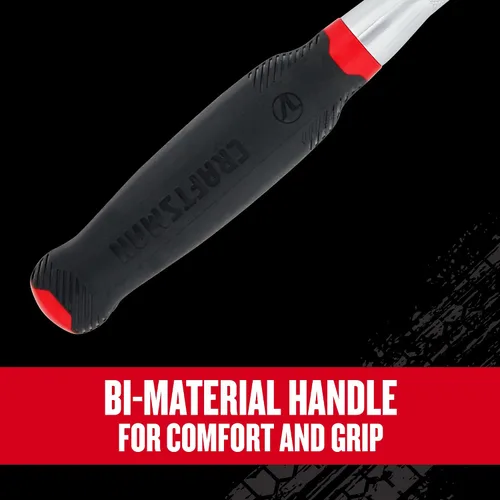 Miniatura 6 de Llave de carraca V-SERIES de CRAFTSMAN, accionamiento de 1/2 pulgada, 96 dientes, cabeza flexible XL de agarre cómodo (CMMT86336V)