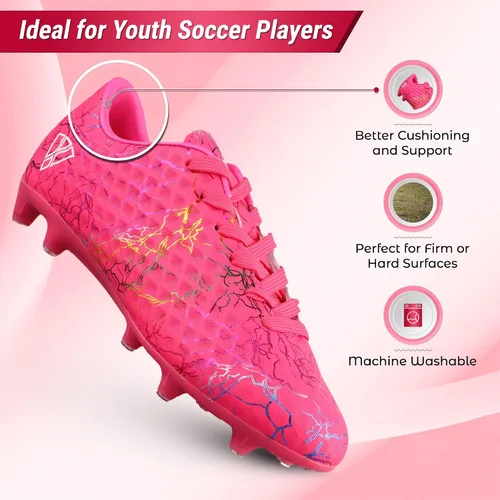 Miniatura 7 de Vizari Zodiac Firm Ground - Zapatos de fútbol para niños y niñas, ligeros y duraderos, con suela de TPU moldeada, entrenamiento y partidos al aire