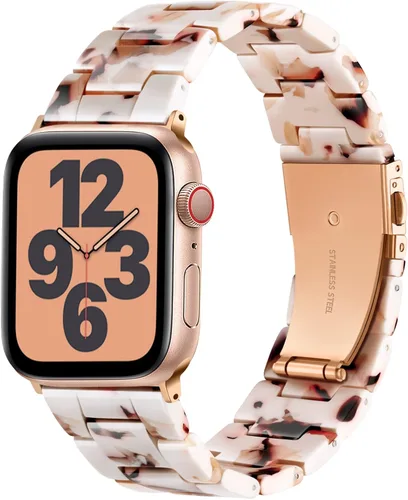 GEAK Compatible con Correas de Resina para Apple Watch de 40mm 38mm 41mm para Mujeres y Hombres, Elegante Pulsera de Resina de Repuesto para iWatch