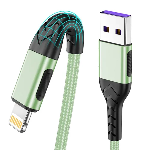 Miniatura 13 de Cargador de iPhone, [certificado Apple MFi] Paquete de 3 cables USB A de 1 pie para cable de carga rápida, cable de carga duradero de iPhone