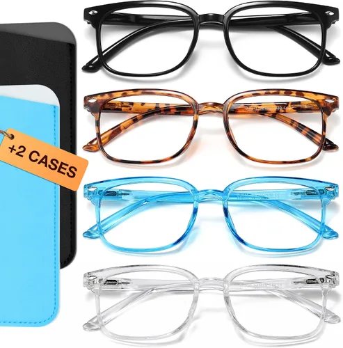 Miniatura 9 de NOVIVON Reading Glasses for Women, Reading glasses men, Blue Light Blocking Readers, Computer eye glasses, Cheaters Negro claro