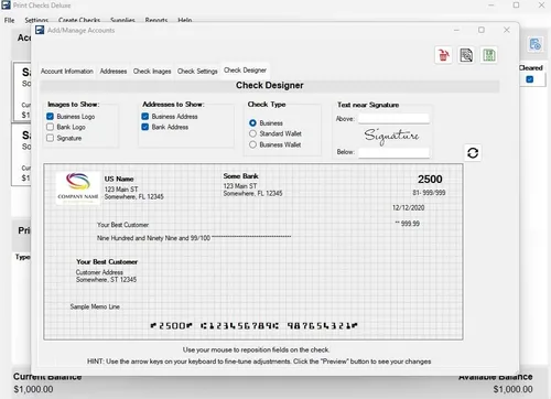 Miniatura 6 de Print Checks Deluxe - Business Class Check Printing Software for Windows 10/11