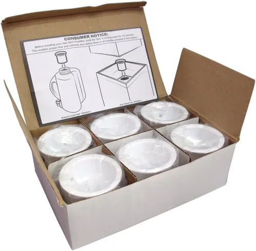 Neo-Pure NP-PFC101 - Vasos de filtro de carbono | Paquete de 6 unidades de repuesto para destiladores de agua Nautilus/Dol-fyn | Reduce eficazmente