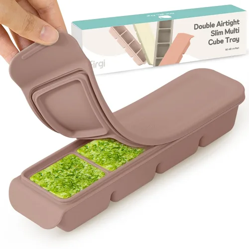 Miniatura 17 de Bandeja de silicona para congelador con tapa, 100% silicona platino de grado alimenticio, resistencia a fugas y apta para lavavajillas para 4