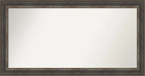 Miniatura 34 de Amanti Art Espejo de baño marrón para sobre el fregadero, 25 x 25 pulgadas, hecho a medida, espejo de tocador cuadrado marrón medio, marco de madera
