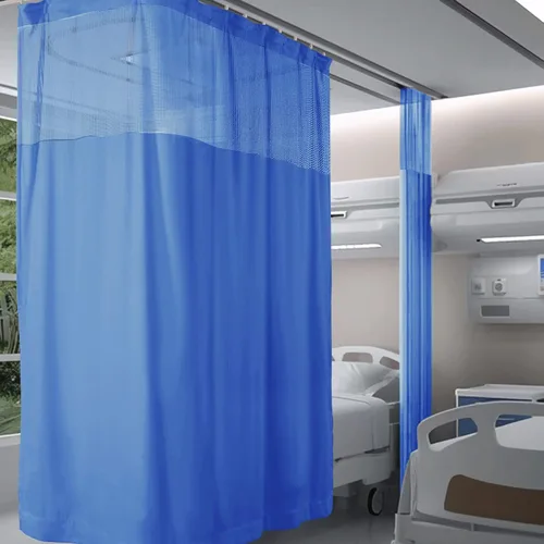 Miniatura 12 de Fcosie Cortinas divisoras de habitación de hospital con ganchos planos para cubículo, pantalla de privacidad para hospital, clínica médica