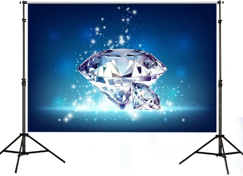 Telón de fondo de diamantes brillantes para decoración de boda, gemas de diamantes de cristal grandes (sin brillantina), telón de fondo de fotos de