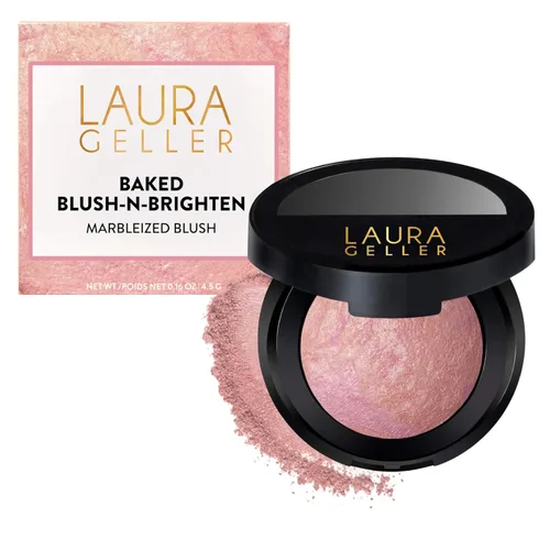 Miniatura 17 de LAURA GELLER NEW YORK Blush-n-Brighten - Rubor horneado marmoleado para mejillas - Tono Pink Grapefruit (pomelo rosado), acabado satinado - Color 05