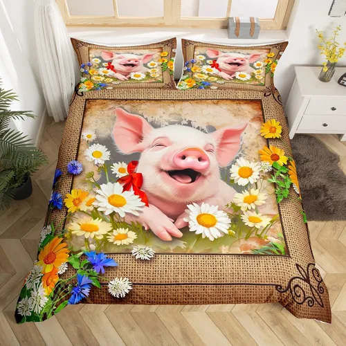 Miniatura 12 de Juego de funda de edredón de elefante bohemio para niños, tamaño individual, juego de ropa de cama de mandala bohemio de 2 piezas para decoración