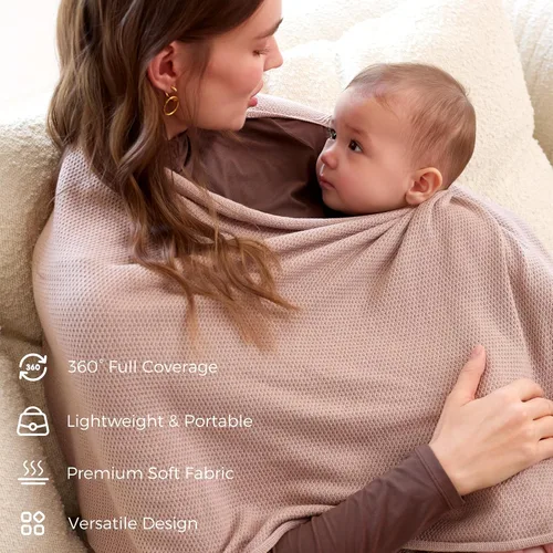 Miniatura 3 de Momcozy Funda de lactancia para lactancia, poncho suave de privacidad, chal de lactancia multiusos, fundas portátiles para lactancia materna
