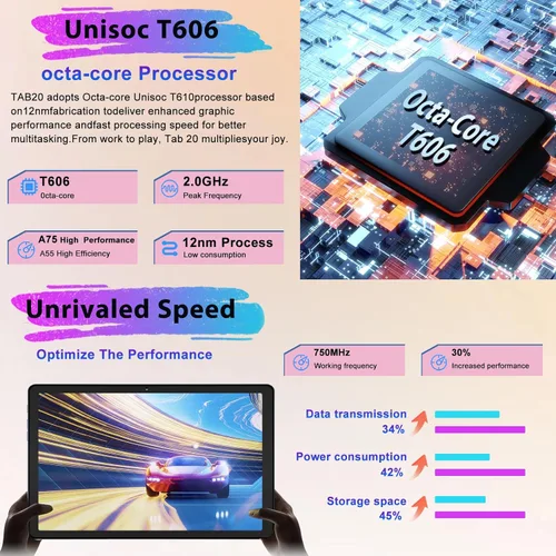 Miniatura 5 de 2025 Tablet Android 14 de 10 pulgadas, 22 GB RAM + 128 GB ROM/1 TB de expansión, batería de 8000 mAh, Octa-Core, pantalla IPS HD de 1280 * 800