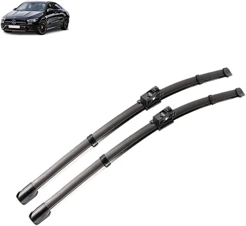 Escobillas del limpiaparabrisas compatible con Mercedes Benz CLA Clase C118 W118 2019-2023, limpiaparabrisas CLA 180 200 250 (color : frente,