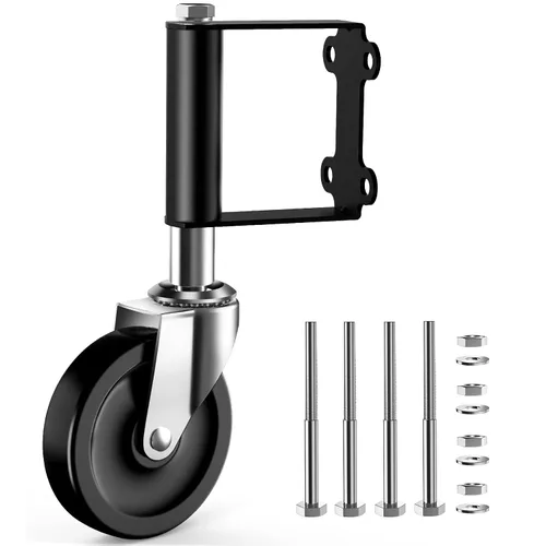 Miniatura 12 de Ronlap Ruedas de Puerta para Puerta de Madera, Rueda de Rodamiento de Puerta con Resorte Cargado para Tubo de Metal Puerta Batiente Rueda de Puerta