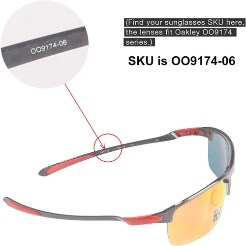 Miniatura 6 de Walleva - Lentes de repuesto para gafas de sol Oakley Carbon Blade Varias opciones disponibles