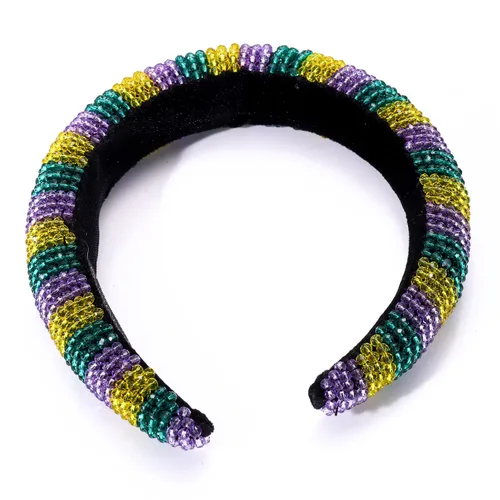 Miniatura 24 de Diadema con cuentas de poni, diadema de Raninbow, cinco de mayo, cinco de mayo, disfraz de fiesta, accesorio para el cabello, con cuentas de arco