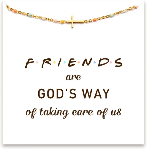 Miniatura 16 de STORYJEWELLERY Regalos religiosos y cristianos para mujeres, brazaletes con cruz, para bautismo, confirmación y Pascua, regalos para dar aliento a