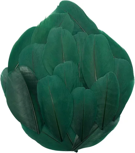 Miniatura 13 de 50 plumas de ganso naturales, plumas artesanales de 2 a 3 pulgadas para centros de mesa, plumas coloridas a granel para fiestas de Gatsby, vestidos