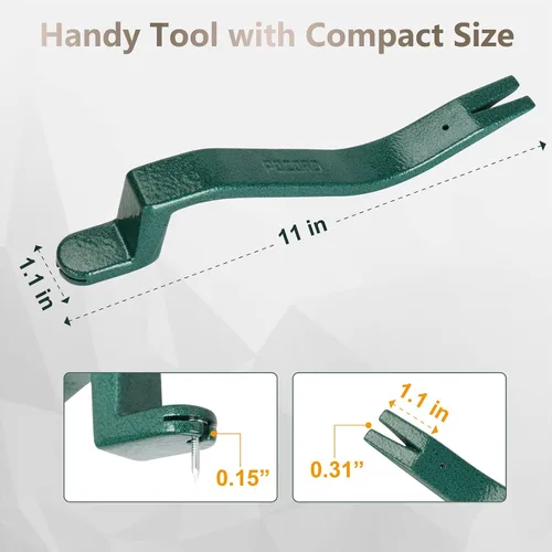 Miniatura 2 de Tejas de techo, herramienta de remoción de tejas, herramientas para techos, instalador de clavos para tejas, extractor de clavos de tejas, barra