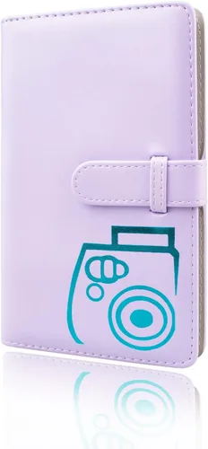 Miniatura 8 de Rieibi Mini álbum de fotos de 96 bolsillos, cartera de piel sintética para Fujifilm Instax Mini 11/8/9/7s/25/70/90, álbum de fotos colorido