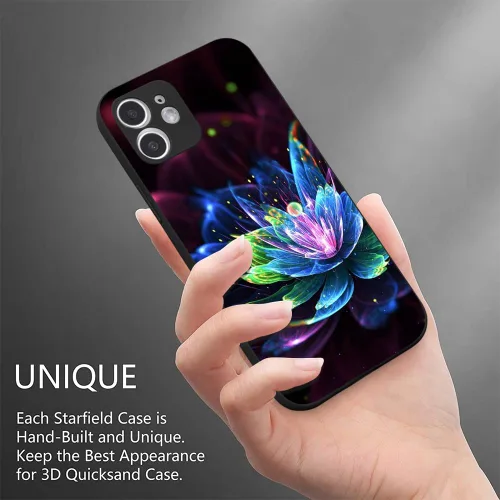 Miniatura 6 de Lily - Funda para iPhone 13, diseño de lirio con purpurina para niñas y mujeres, con TPU suave para iPhone 13 de 6.1 pulgadas