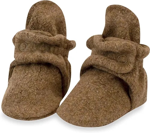 Zutano Unisex Fleece Baby Booties, Soft Sole and Non Slip Stay On Slipper Socks for InfantToddler, Girls, Boys 3-24 Months