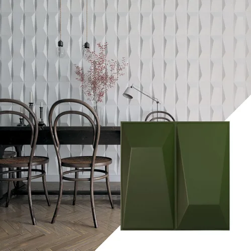 Miniatura 27 de Ekena Millwork WP12X12LOWH 11 7/8 pulgadas de ancho x 11 7/8 pulgadas de alto Locke EnduraWall Decorativo 3D Panel de pared cubre 0.98 pies cuadrados