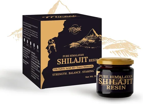 Miniatura 13 de Miresi Gomitas Shilajit - Sabor a arándanos Ricas en ácido fúlvico y más de 85 minerales traza Apoya la energía, la resistencia