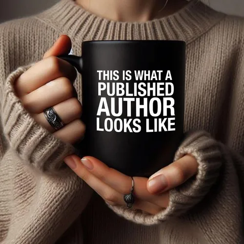 Miniatura 5 de Panvola This Is What A Published Author Looks Like Writer Novelist Gifts Funny Journalist Columnist Poet Taza de cerámica de 11 oz negro