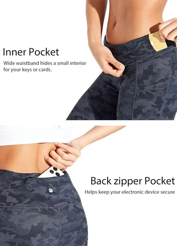 Miniatura 5 de Willit - Leggings de cintura alta con forro polar para mujer, impermeables, térmicas, para senderismo, yoga, correr