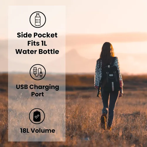 Miniatura 7 de Nordace Eclat Mochila de viaje inteligente para hombres y mujeres con puerto de carga USB, resistente al agua, portátil ligera y duradera para uso