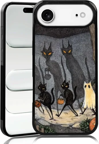 Miniatura 64 de Elegante funda de teléfono con diseño de gato Marie compatible con iPhone 11, funda de encaje dorado para iPhone, a prueba de golpes, rosa fucsia