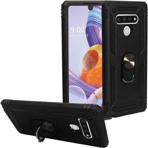 Miniatura 25 de Para LG Stylo 6 LM-Q730 (2020) - Funda híbrida con soporte de anillo - RS2 Negro