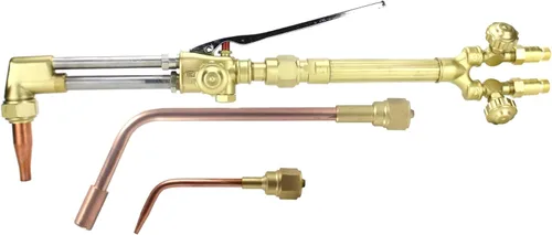 SÜA - Repuesto de antorcha de oxicombustible resistente para Victor con válvulas de retención + puntas de corte y calefacción (acetileno)