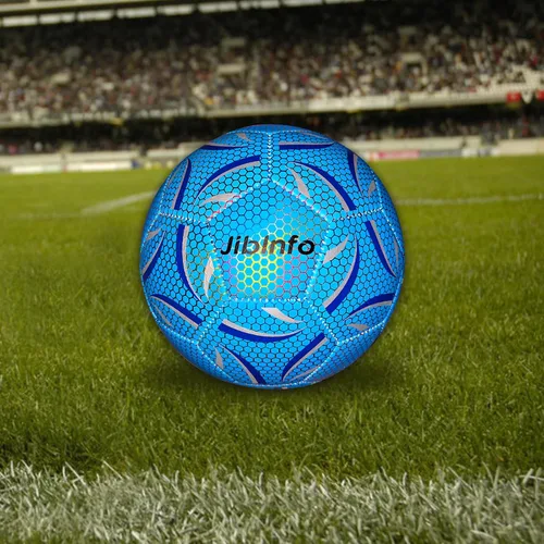 Miniatura 8 de Balón de fútbol iluminado tamaño 5, pelota de fútbol luminosa que brilla en la oscuridad, para juegos de día y noche y regalos de entrenamiento