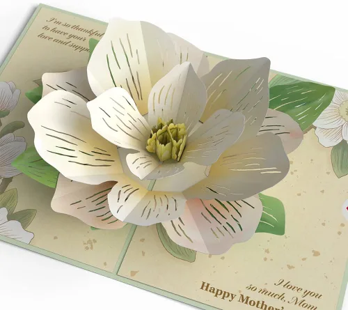 Miniatura 11 de Lovepop Tarjeta desplegable de flores para el Día de la Madre, ramo floral pastel 3D, tarjeta de felicitación para mamá, esposa, hija, mamá, ella