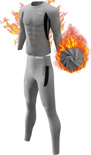 Miniatura 8 de CL convallaria Thermal Underwear Long Johns Set Mens Winter Hunting Gear Sport Base Layer Bottom Top XS-4XL