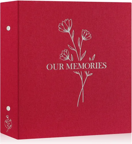 Miniatura 26 de Lanpn Álbumes de fotos pequeños de 4 x 6 pulgadas, 50 imágenes, paquete de 2 unidades, mini capacidad de lino Our Memories, juego de bolsillos